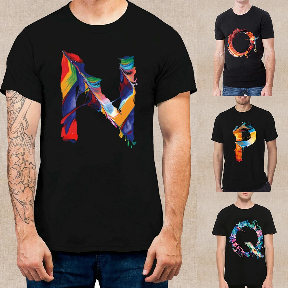 

Футболка мужская летняя с коротким рукавом и круглым вырезом, в стиле Харадзюку