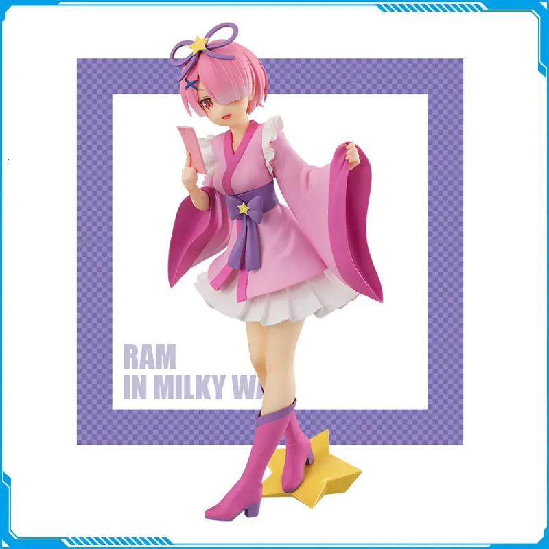 

Furyu Original Re:Life in A Different World From Zero Anime Figure Rem/Ram in Milky Way Action Figure Collection Model Toys