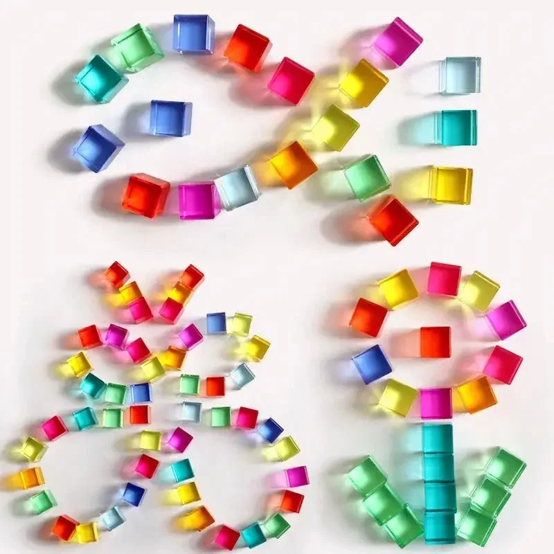 20 шт. прозрачные детские Акриловые Кубики