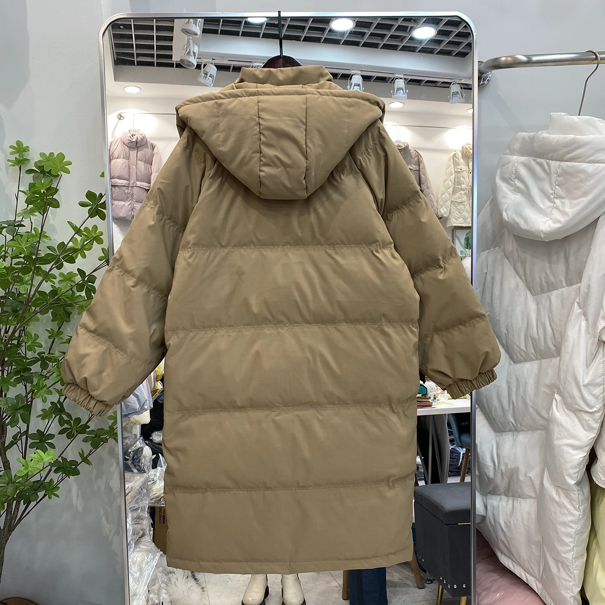 2022 New Fashion Down Cotton Padded Parkas Jacket Female Loose Hooded Long Coat Winter Women Warm Oversized Clothes Outerwear