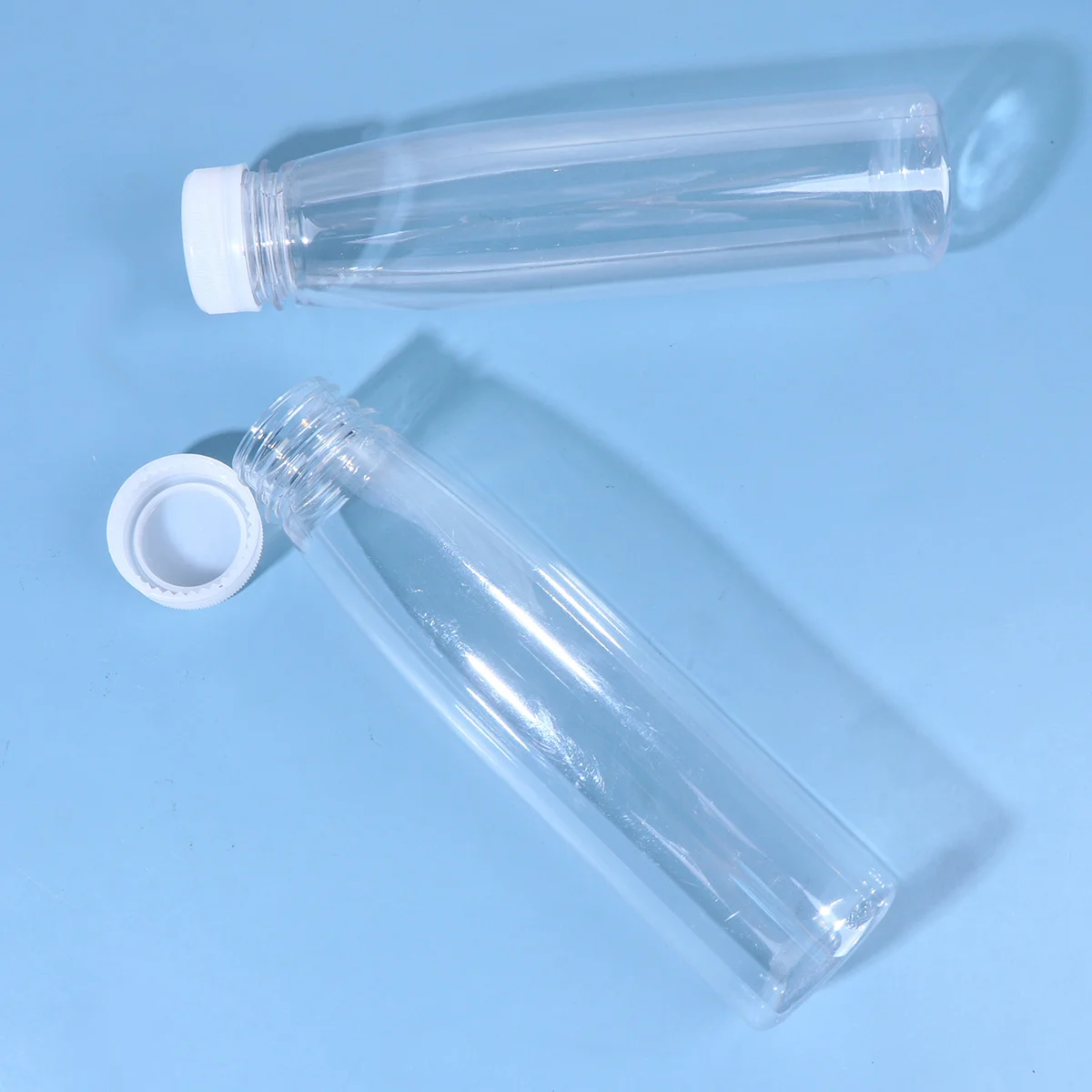 10 шт. бутылки для напитков холодного сока домашних животных банки воды с крышками