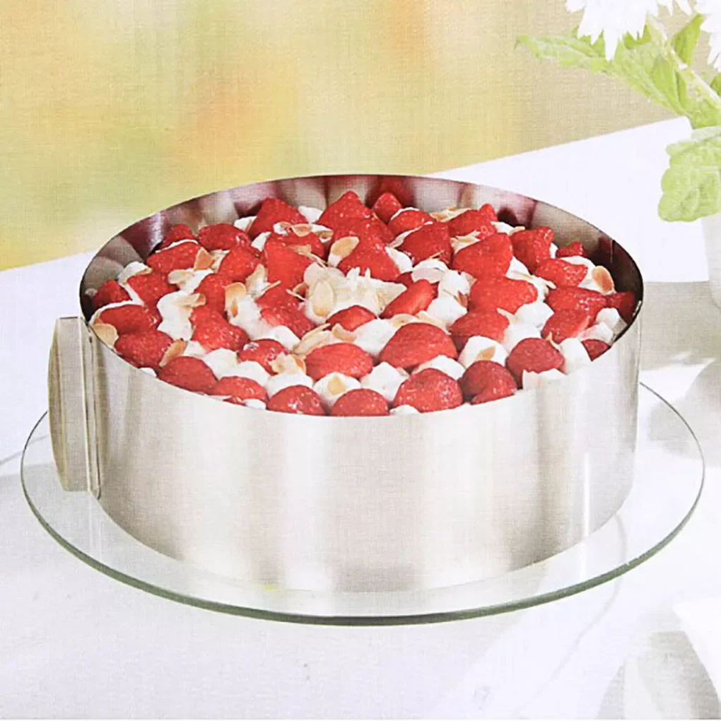 

Retractable Mousse Cake Mould Ring Adjustable Circle Mold Bakeware Baking Tool