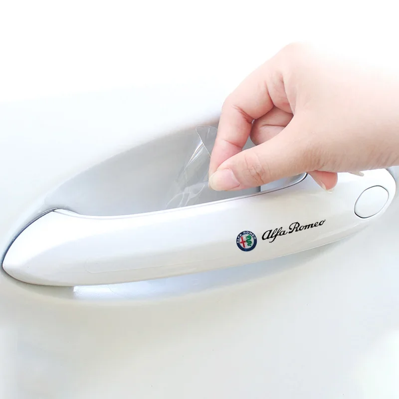 Защитные наклейки на дверную ручку пленка от царапин для Brera Spider Giulietta 155 159 Mito Giulia