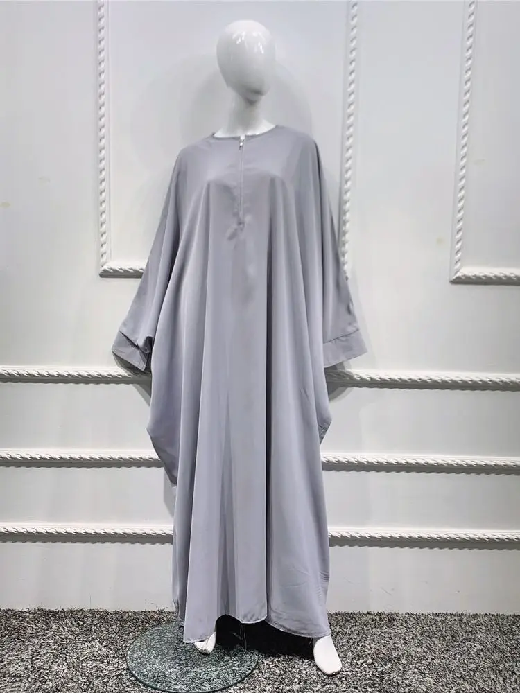Модное шелковое мусульманское платье Abaya Dubai женское кружевное Abayas длинное