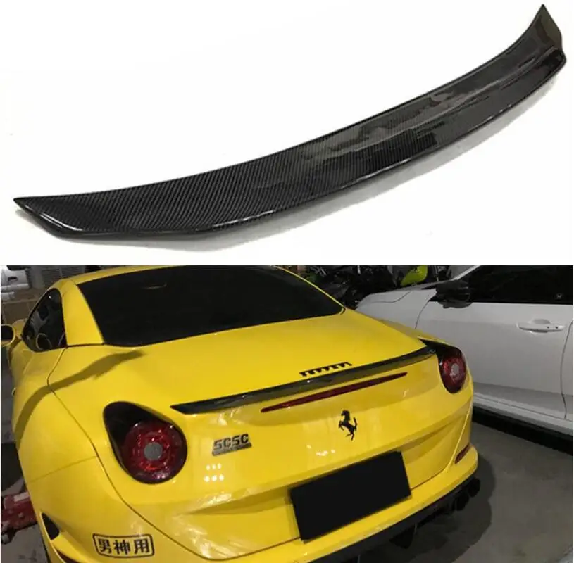 

REAL CARBON FIBER REAR WING TRUNK LIP TAIL SPOILER FOR Ferrari California 2008-2014/2015-2017