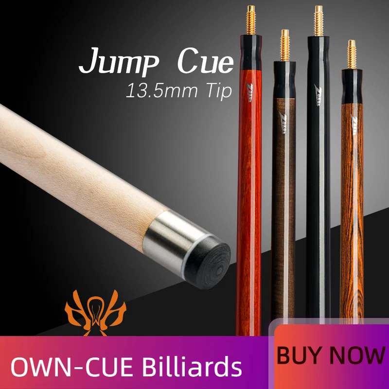 ZOKUE Billiard Jump Cue 108cm Length 13.5mm ZOKUE Tip Hard Maple Shaft Professional Pool Cue Jumping Stick Pool Cue Jump Cues