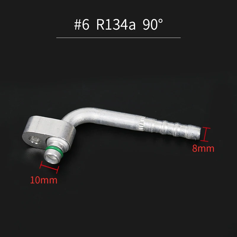 

Автомобильный шланг для кондиционирования воздуха, алюминиевый фитинг, подвижная нажимная пластина, разъем R134a, запасные части для автомобильного кондиционера