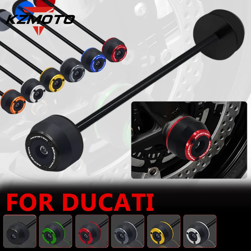 Per Ducati Monster 620 695 696 795 796 797 821 Accessori Moto Anteriore E Posteriore Ruota Forcella Assale Cursori Crash Protector