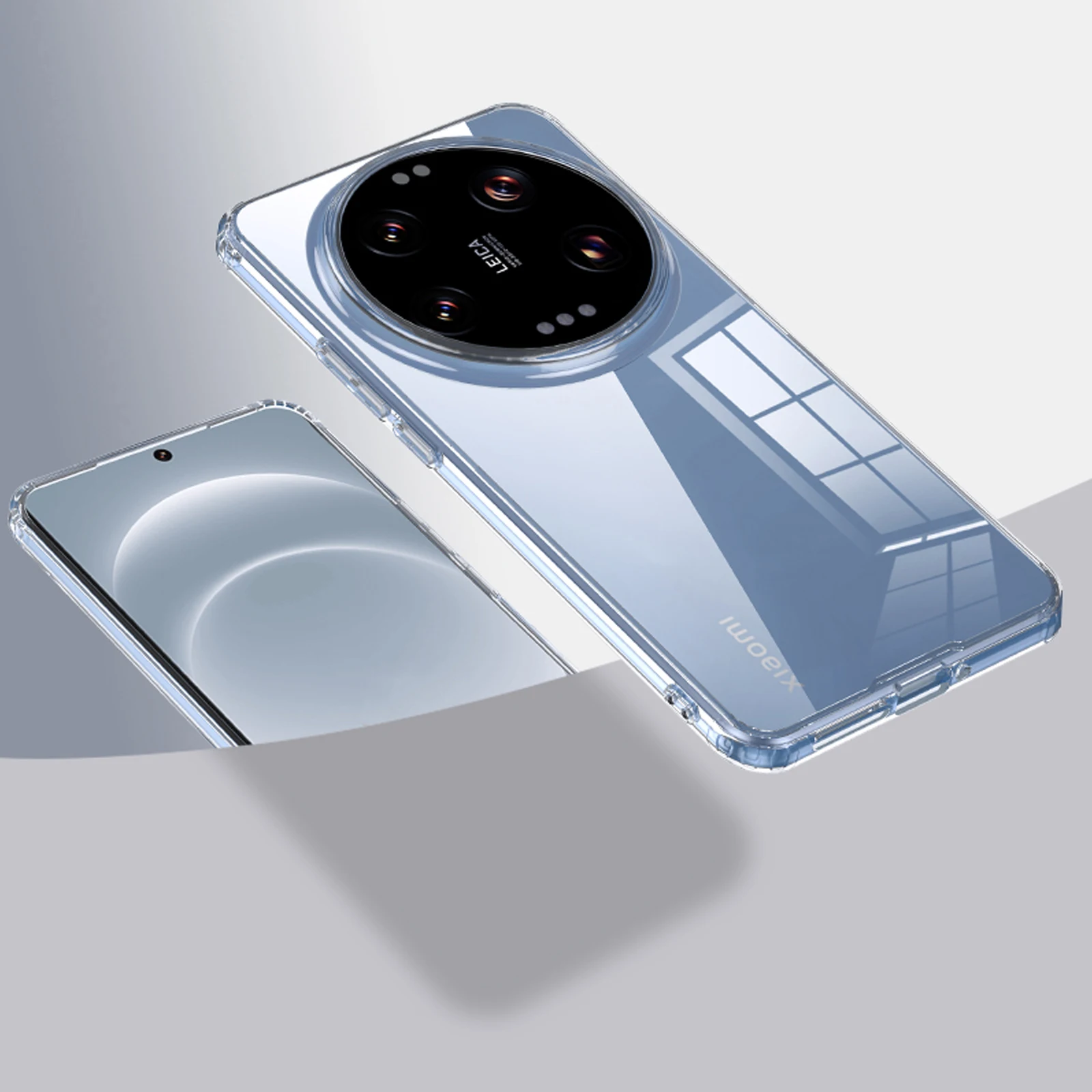Противоударный прозрачный жесткий чехол для Xiaomi 15 Ultra 14Ultra Mi 14T Mi14 Mi13 тонкий