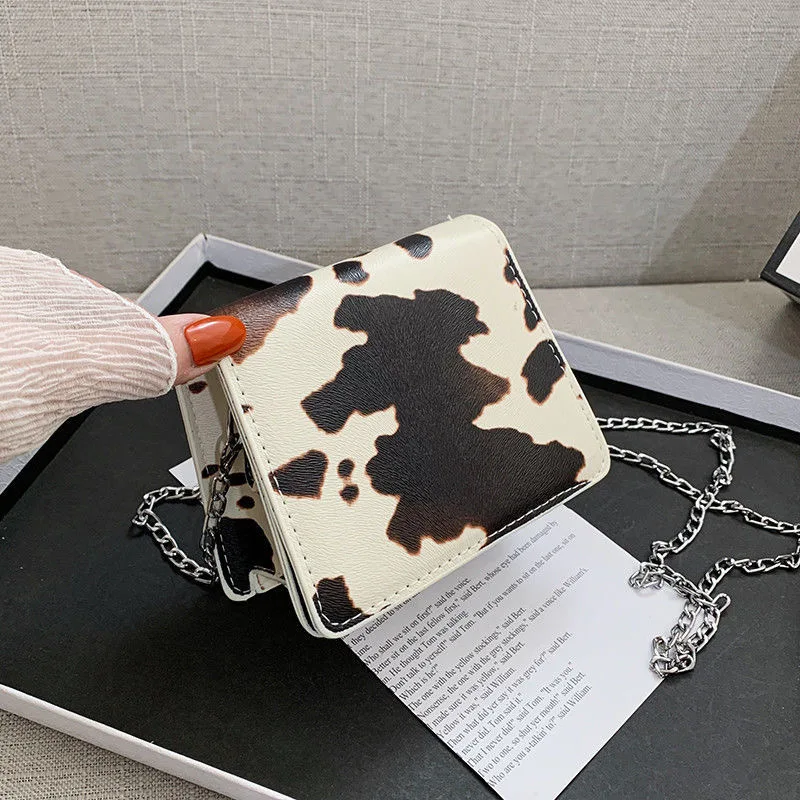 

Distinctive Animals Leather Messenger Bag Fashion Wallet for Women Cow Color Cross Body 2022 Luxury Designer Classic Handbags