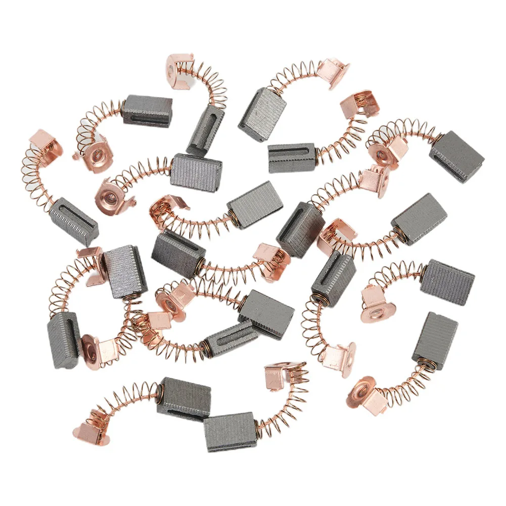 

Cap Diam:9mm Carbon Brushes Electric Motors Spare Parts Replacement For Black&Decker Angle Grinder Spring Diam:4.8mm Durable New