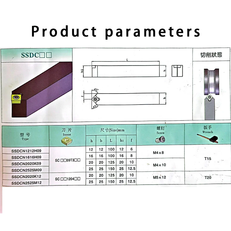 Инструменты для токарного станка с ЧПУ SSDCN SSDCN1212H09 SSDCN2020K09 SSDCN2020K12 SSDCN2525M12