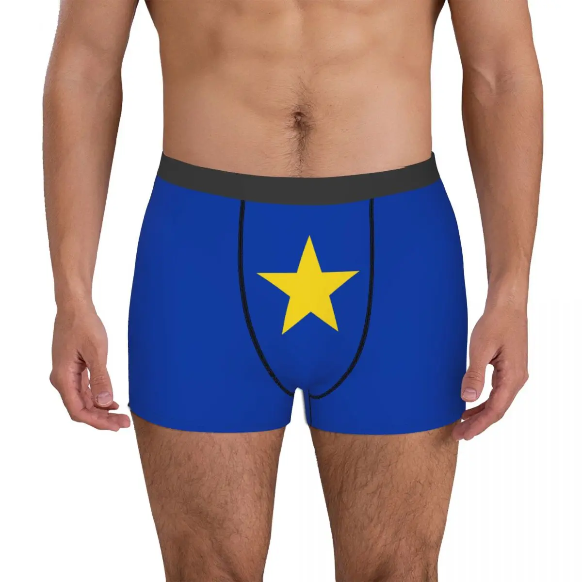 

Underclothes Flag Of Congo Free State Exotic Men's Boxer Briefs Classic Cool Belgian Autumn Wearable