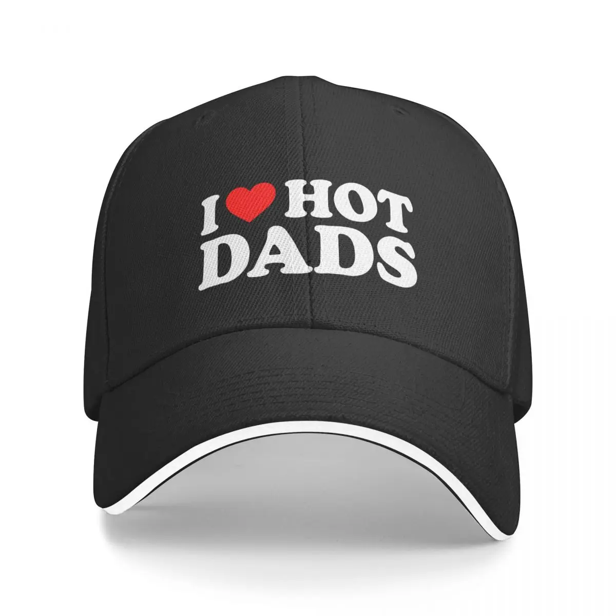 

Бейсболки I Love Hot Dads в стиле хип-хоп, сэндвич кепки для мужчин и женщин, Регулируемая Кепка от солнца, подарок для путешествий