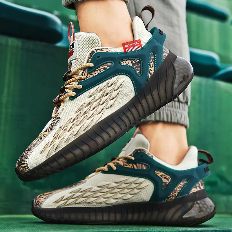 

Низкие мужские кроссовки с леопардовым принтом, кроссовки для бега на открытом воздухе, Спортивная дизайнерская Роскошная брендовая корот...