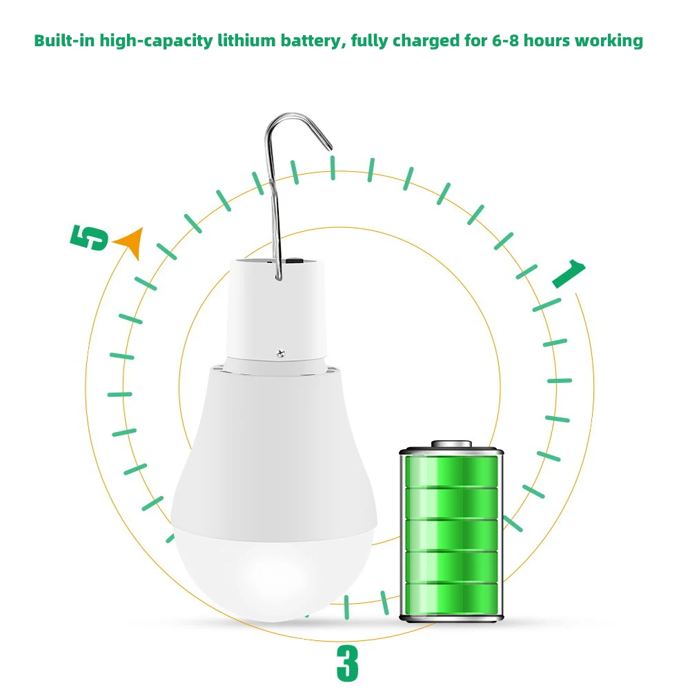 Уличная портативная Светодиодная лампа на солнечной батарее светильник