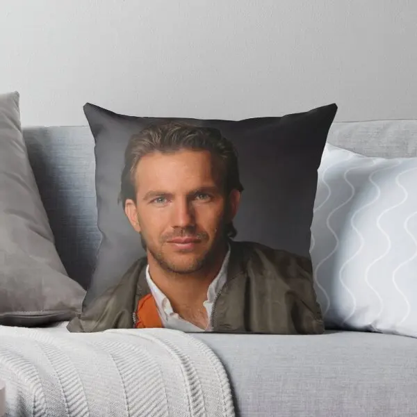

Kevin Costner Printing Throw Pillow Cover Fashion Comfort Hotel Decor Home Decorative Cushion Case Waist Pillows not include