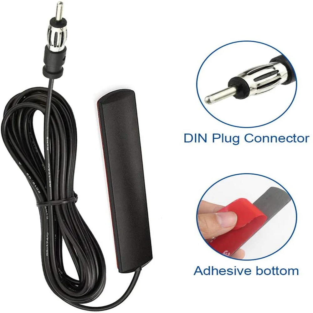 

Новая водонепроницаемая автомобильная антенна длиной 5 м, усилитель FM-радио, Скрытое крепление на крышу стеклянного экрана