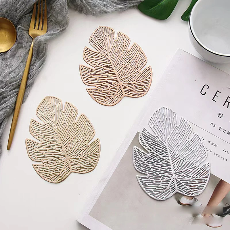 Изолированные Подставки С Рисунком Бананового Листа Нескользящий Кухонный