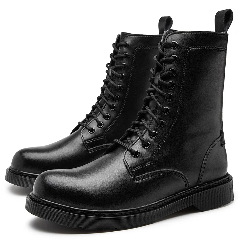 

Men's Ankle Boots Casual Boot Leather Vintage Lace Up Fashion Casual Hiking Shoes Fashion Driving Outdoor Motorcycle Shoes
