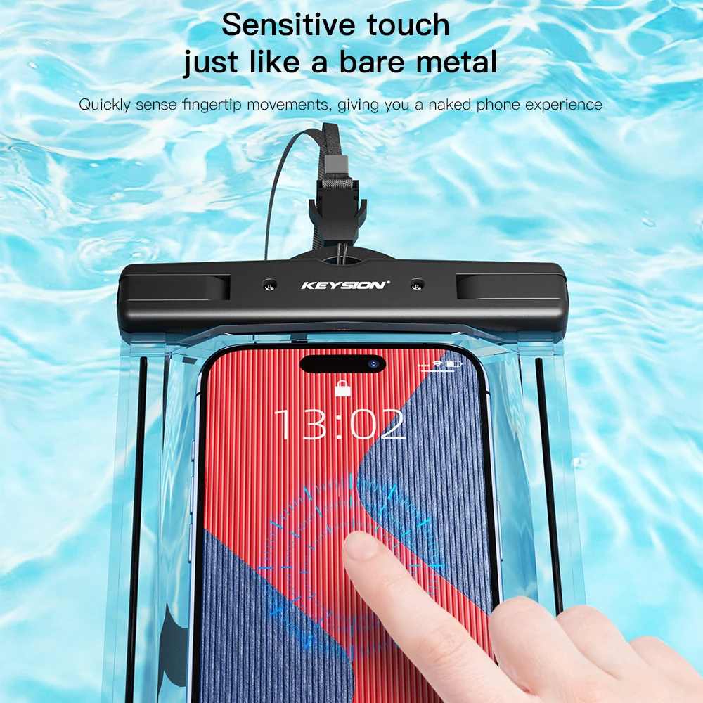 Светящаяся водонепроницаемая сумка KEYSION IPX8 для iPhone Samsung