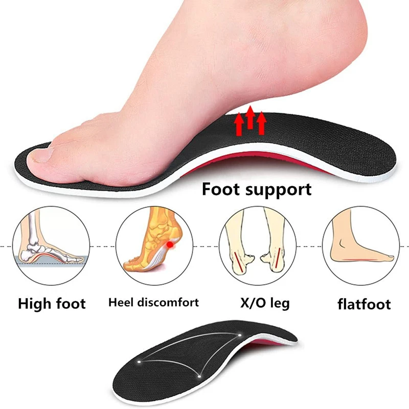 Premium Orthotic Gel High Arch Support Insoles Gel Pad 3D Arch Support Flat Feet For Women / Men Orthopedic Foot Pain Unisex