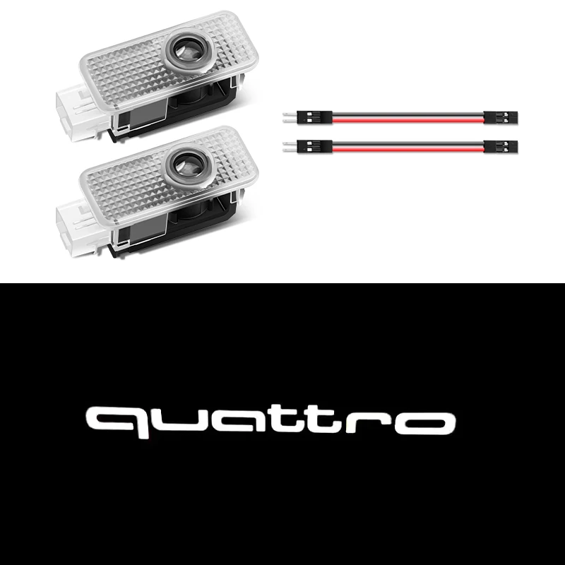 

2 шт. автомобильный дверной светодиодный проекционный светильник для Audi Sline quatrro A4 B5 B6 B7 B8 A1 A3 A6 A5 A7 A8 Q3 Q5 Q7 TT S3 S6