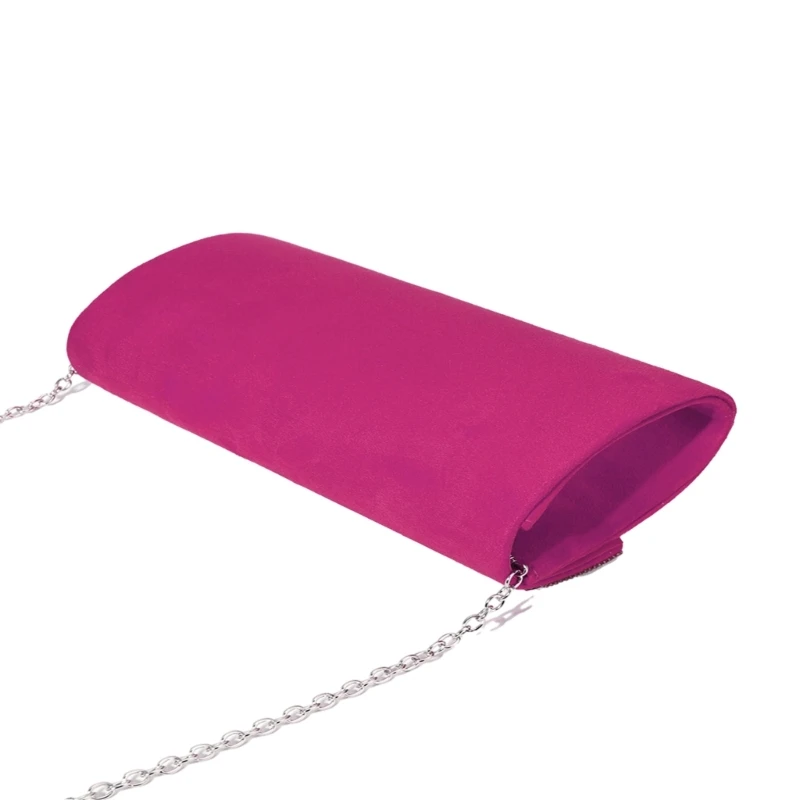 Элегантная бархатная блестящая вечерняя сумка-клатч с цепочкой для модных
