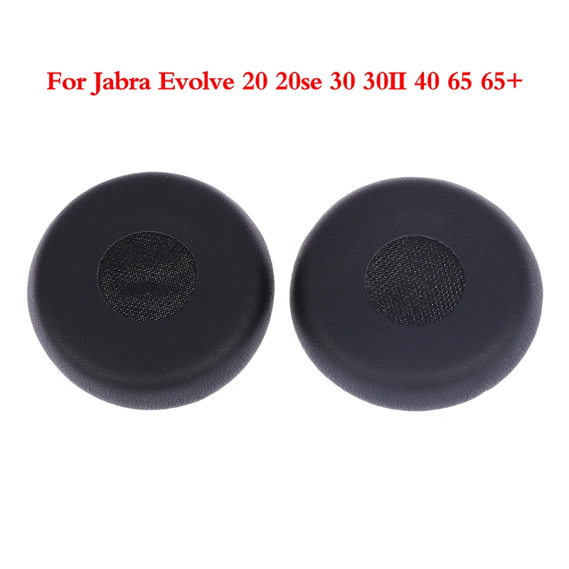 

2Pcs Replace Earpad Ear Pads Cover For-Jabra Evolve 20 20se 30 30II 40 65 Black