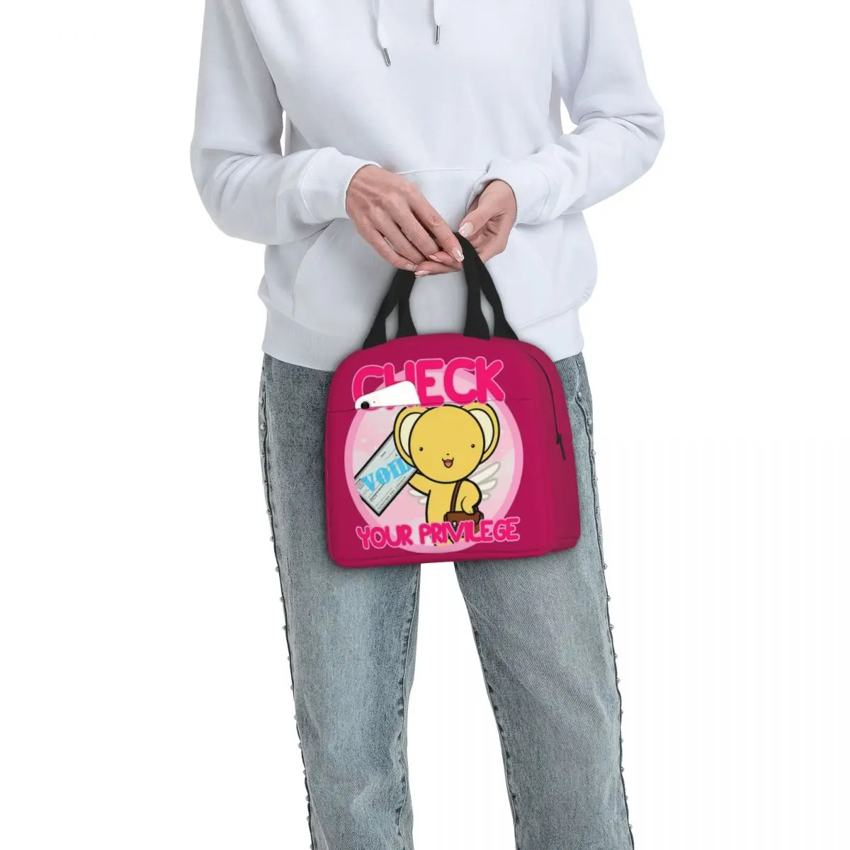 Брелок Cardcaptor Sakura Kero говорит что проверили изолированная сумка для ланча