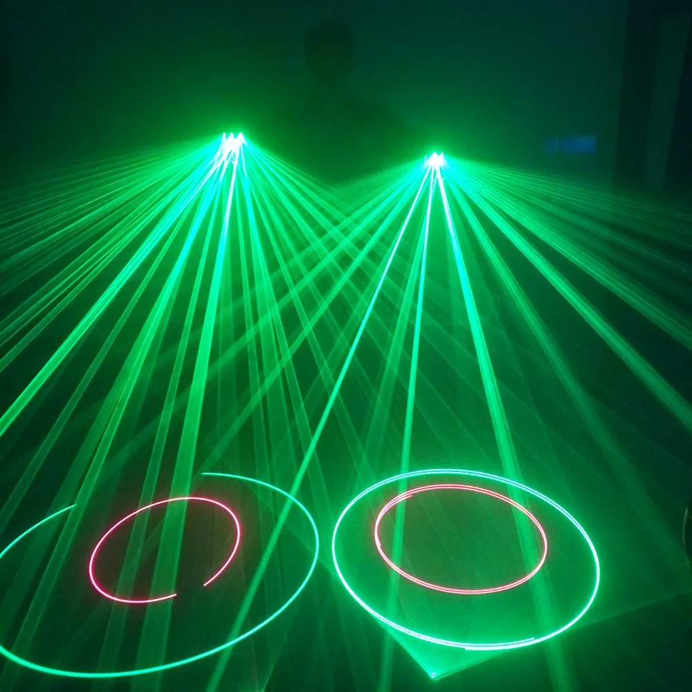 Зарядка Автоматические вращающиеся лазерные перчатки ручные вихревые пушки