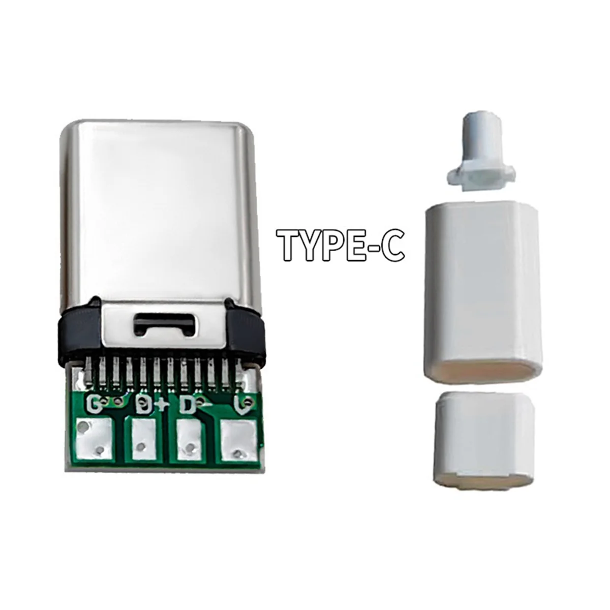 10 шт. Type C Usb3.1 3A USB-разъемы для быстрой зарядки штекер хвостовая вилка