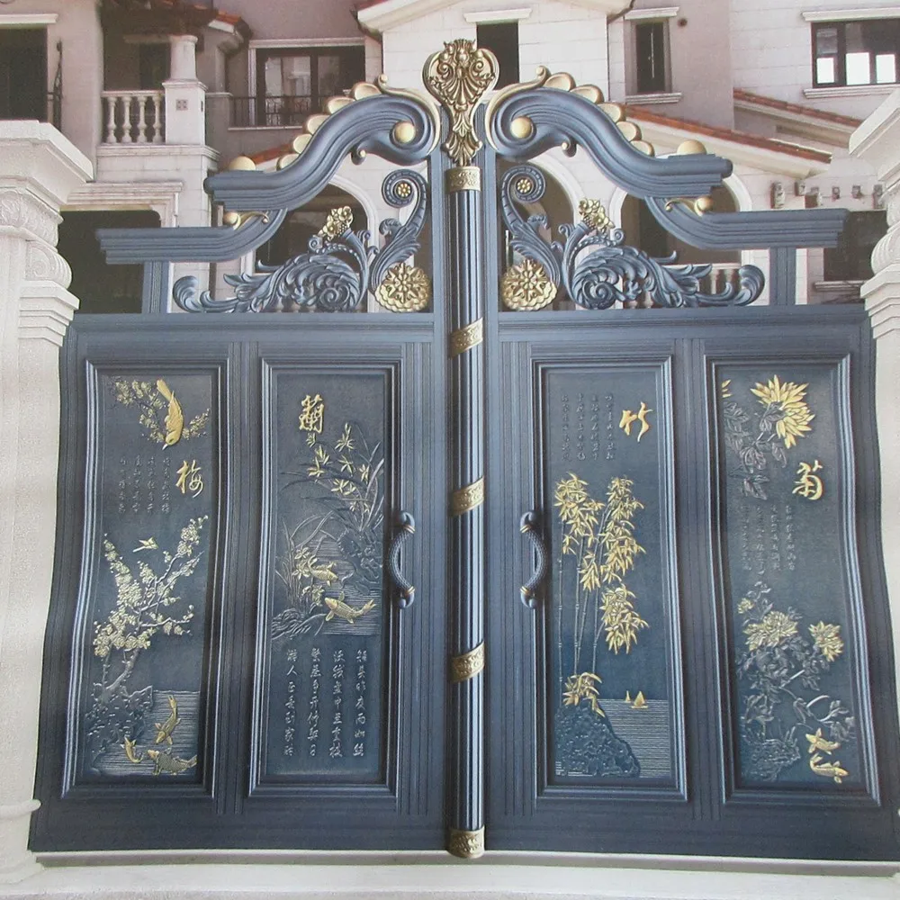 

Подъездная дорожка, алюминиевые ворота, раздвижные автоматические железные двери для дома, виллы