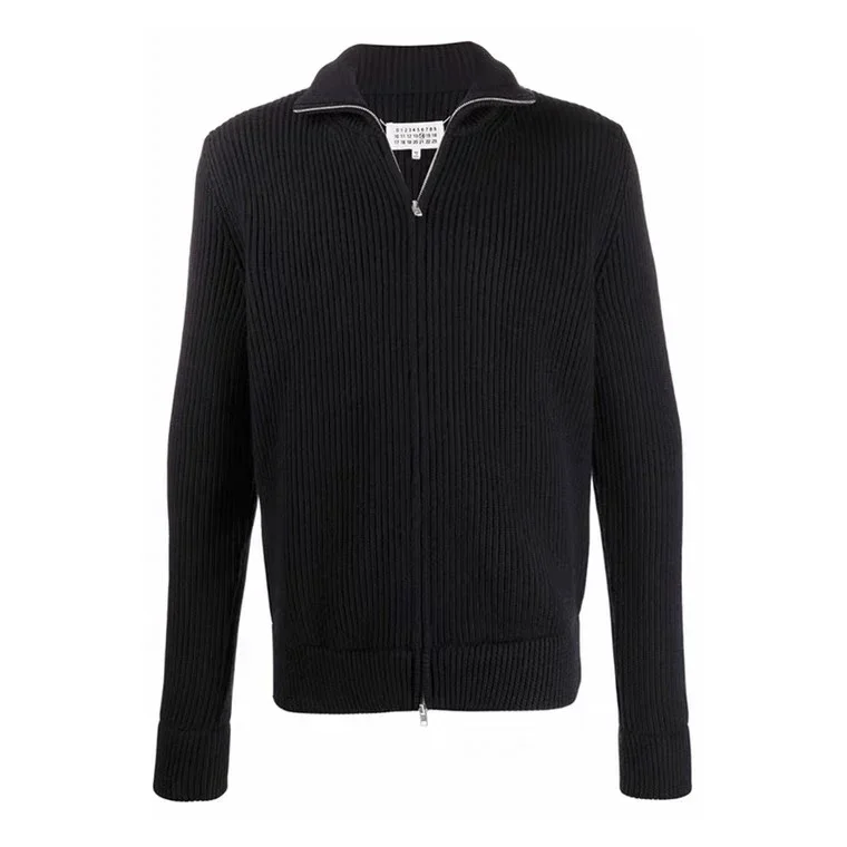 

MG Style 19AW High Collar Wool Sweater Double Zip Knit for Men and Women New Cardigan