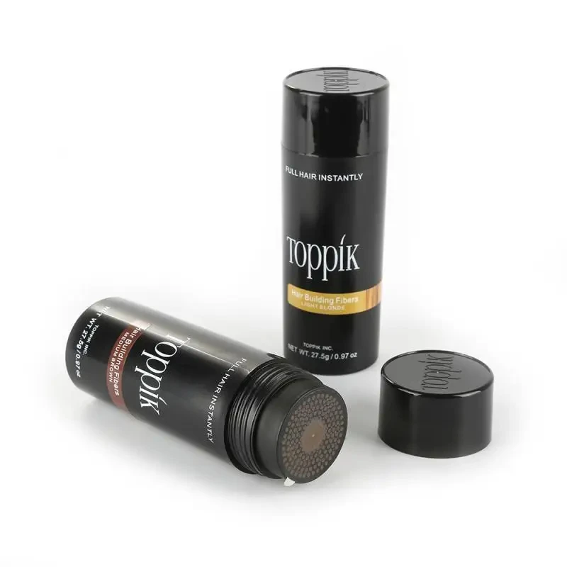 TOPPIK -9 Colors Hair Building Fibers，Keratin Fibers give theappearance of thick full hair，Conceals hair loss