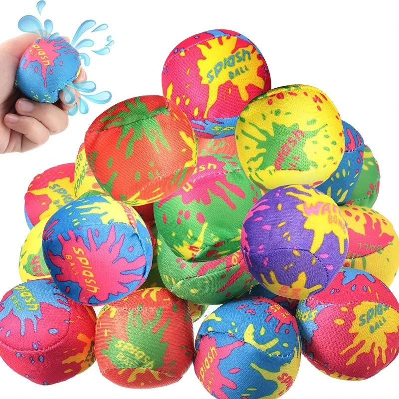 

Water Splash Balls Reusable Cloth Water Ball 20Pcs Children Parents Yard Summer Toy Outdoor Play Activity Color Assorted P31B