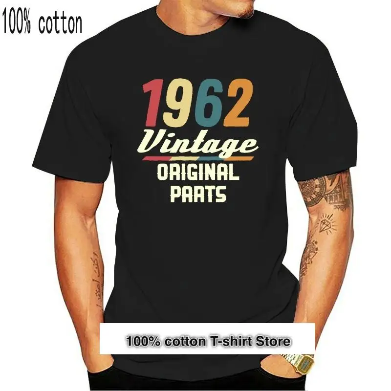 

Camiseta Vintage para hombre, camisa Retro de 60S y 56 ° cumpleaños, Camiseta de algodón puro, nueva de 1962