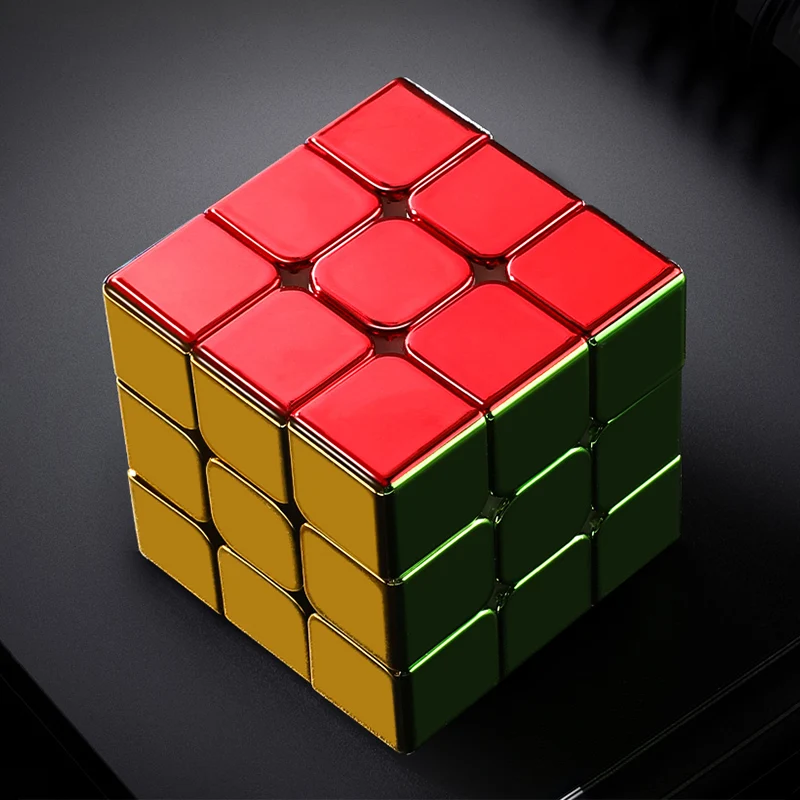 CubeFun SengSo 3x3 Магнитный Металлический Золотой Волшебный Куб Скоростной