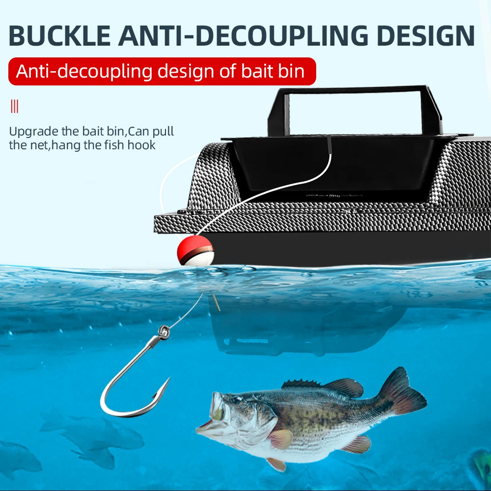 Радиоуправляемая лодка V900 GPS для рыбалки