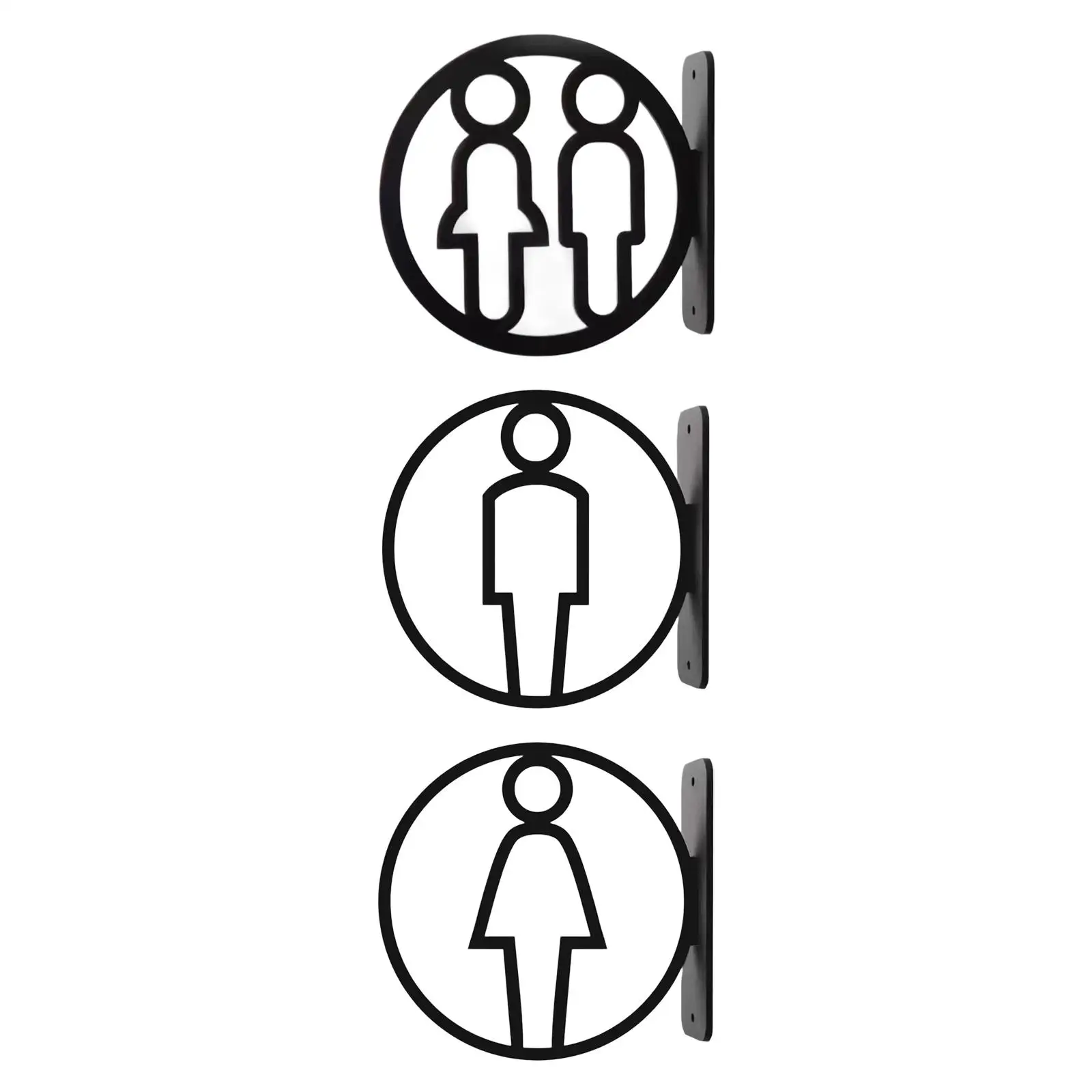 Туалетный знак искусственная акриловая табличка для оформления стен отелей