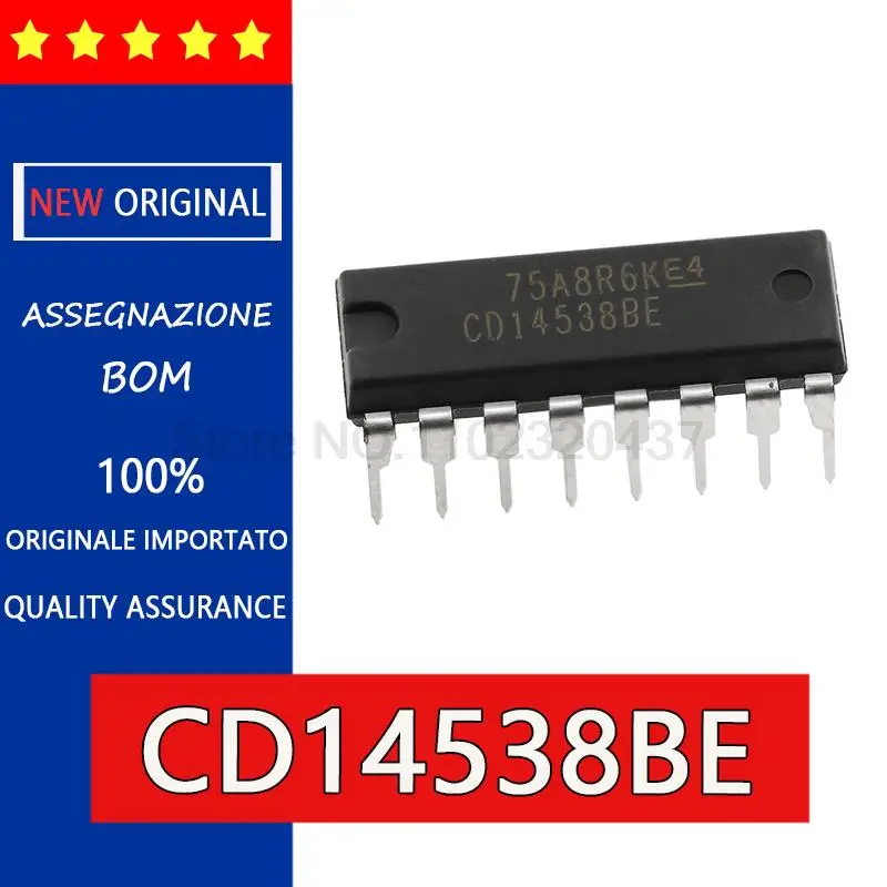 Новый и оригинальный CD14538BE CD14538 DIP16 CMOS Двойная точность моностабильный триггер чип Logic-MVB, чип logic - MVB