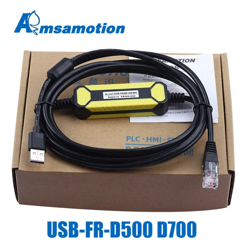 

Suitable fo Mitsubishi USB-FR-D700 D740 for FR-D/E/S/F500/D500/E700/D800 FR500 FR800 Series Inverter Debugging Cable