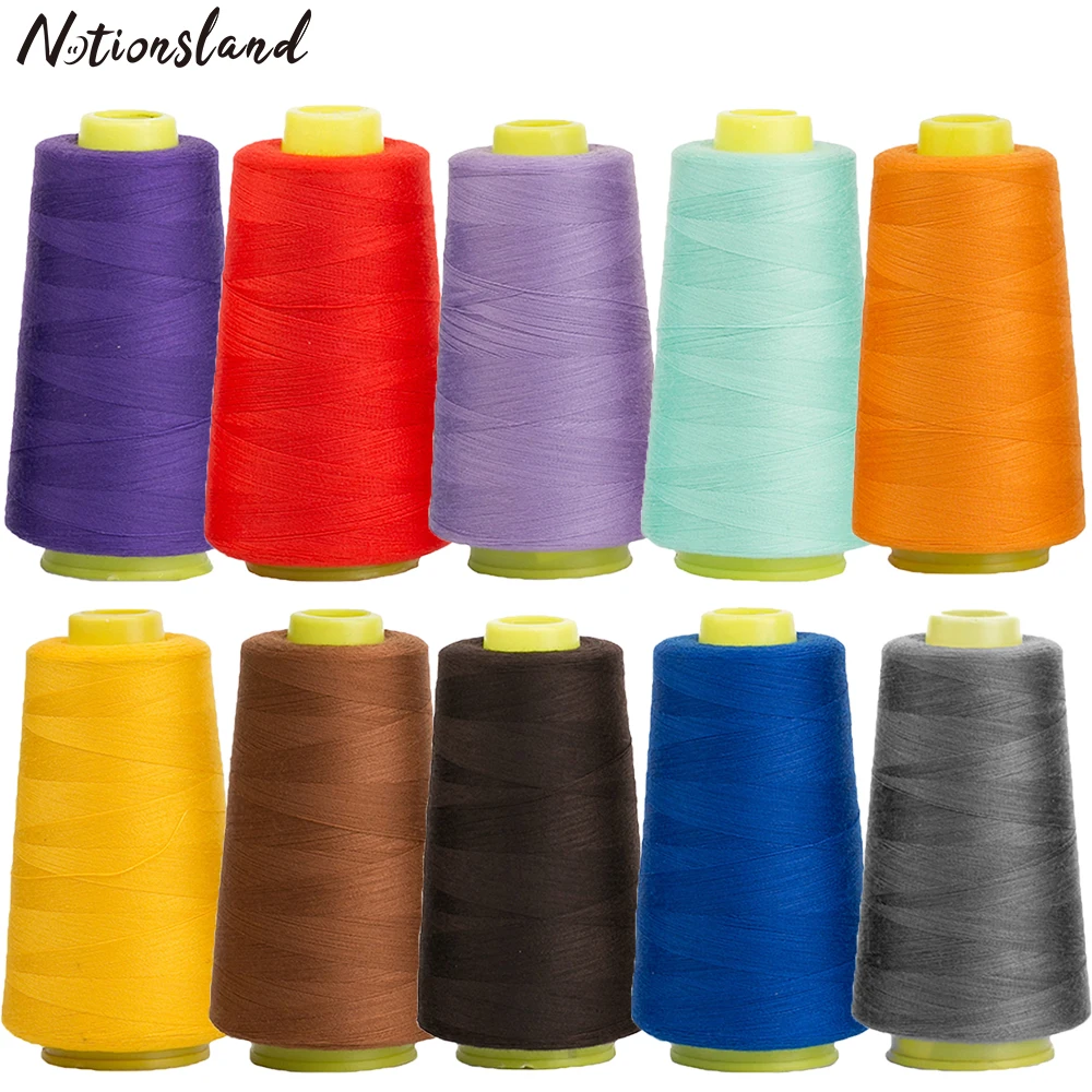

3000 ярдов катушки из 40/2 полиэстера ниток для шитья многоцветная стеганая нить нитки для вышивки 13 цветов нить для швейной машины
