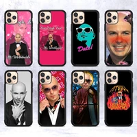 mr worldwide says to live laugh love phone case silicone pctpu case for iphone 11 12 13 pro max 8 7 6 plus x se xr hard fundas