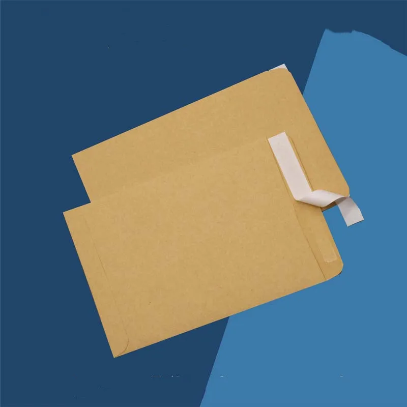 

100pcs Self-adhesive Envelope Bag Thickened Vintage Kraft Paper Envelope Packaging