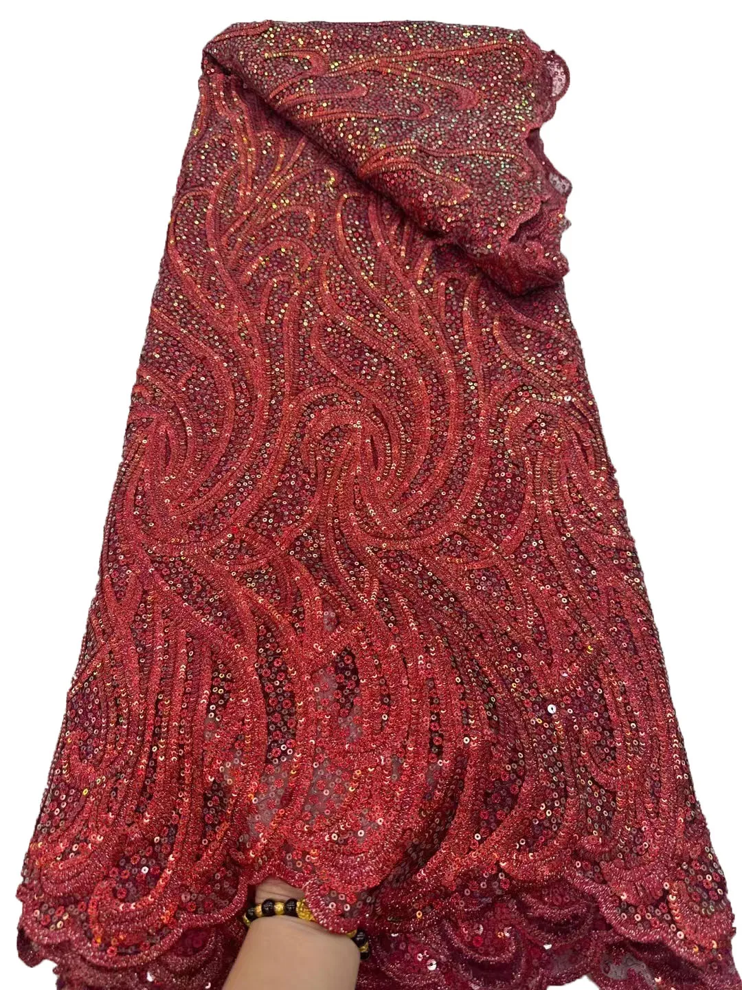 Новая тяжелая промышленная многоцветная блестящая вышивка panhua из сетчатой пряжи