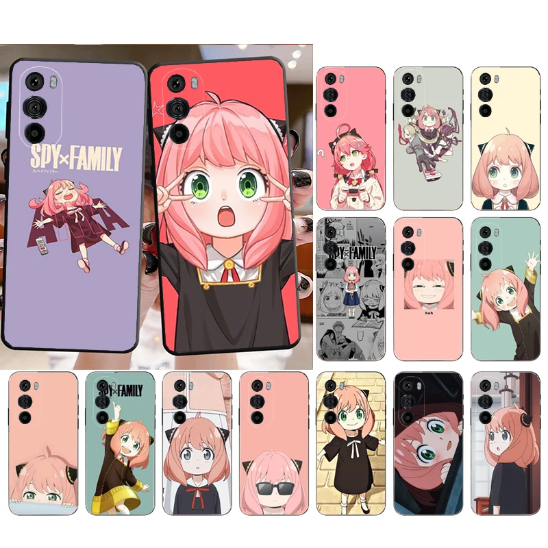 

Spy X Family Anya Forger Phone Case for Moto E22i E22 E32 E40 E20 Edge X30 20 Lite 20Pro 30 Neo Ultra Fusion E7Power E7 E6 Plus
