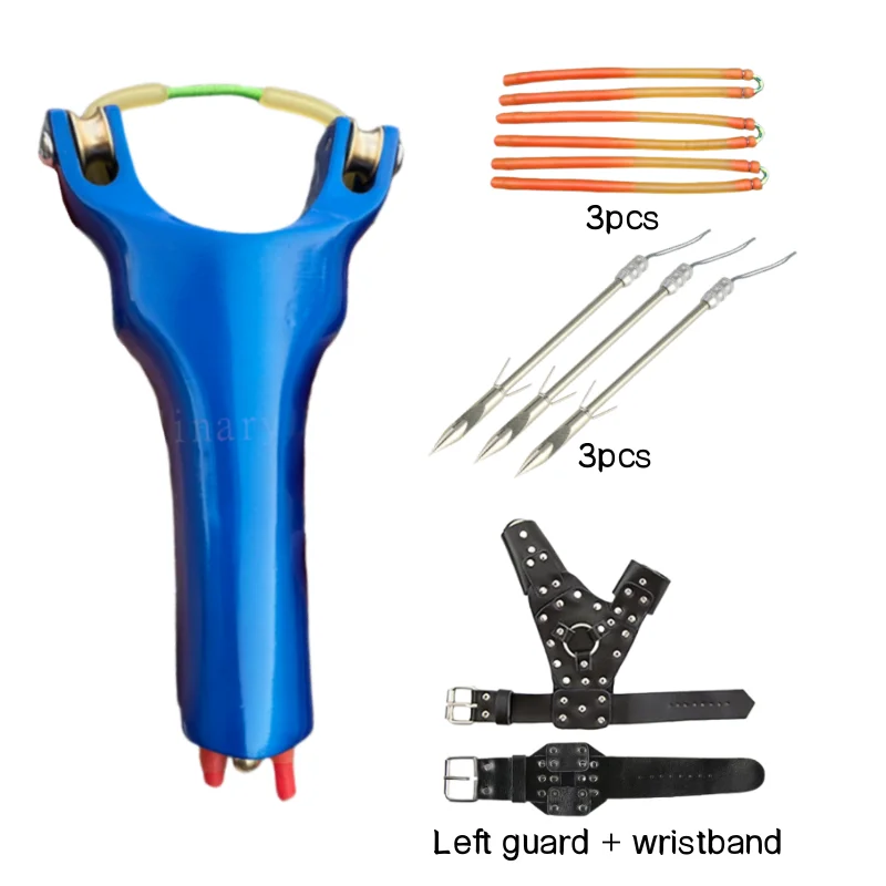 

High Precision Outdoor Shooting Camouflage Pulley Bow Slingshot With Rubber Band Entertainment Catapult Hunting Tool set