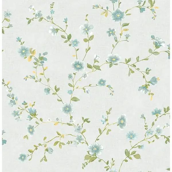 

Delphine Light Blue Floral Wallpaper Home Decor Wallpaper