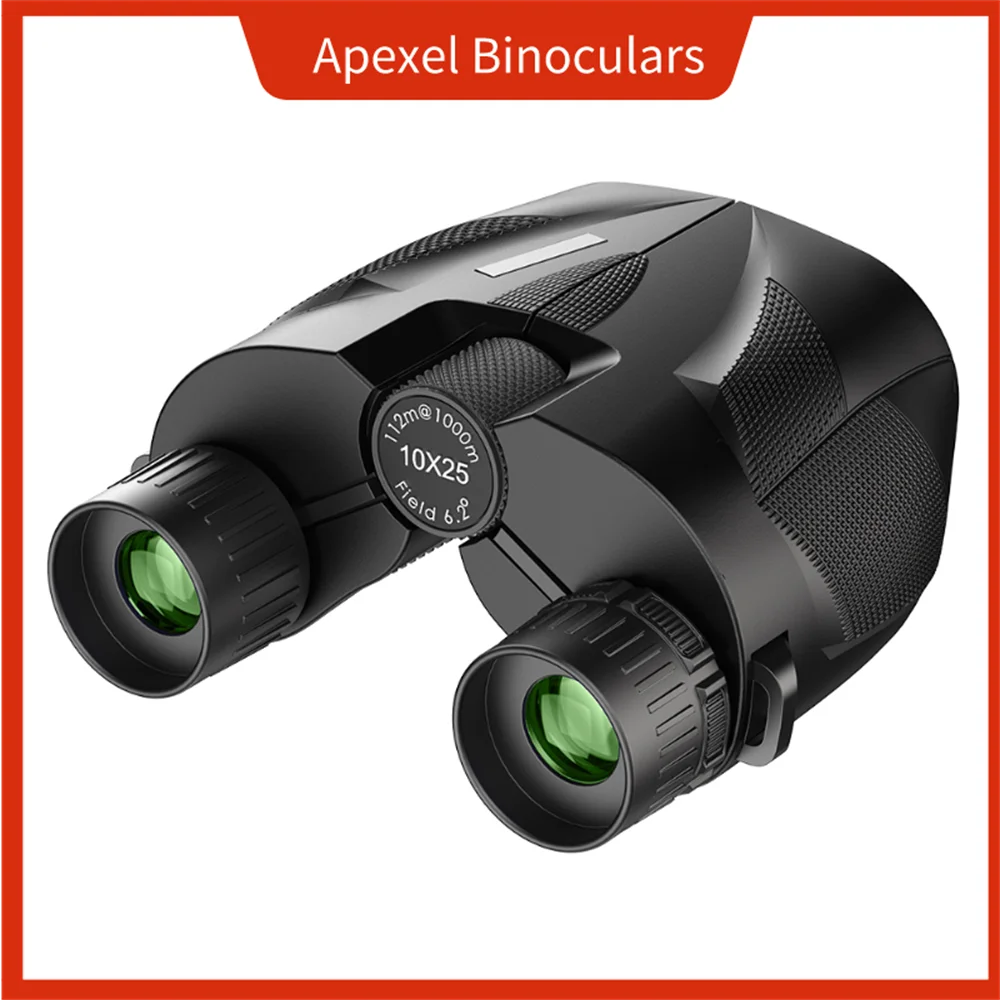 

APEXEL Upgraded 10X25 Kids Adults Binoculars Telescope BaK4 Prism Powerful Binocular long range tourism spyglass Hunting scope